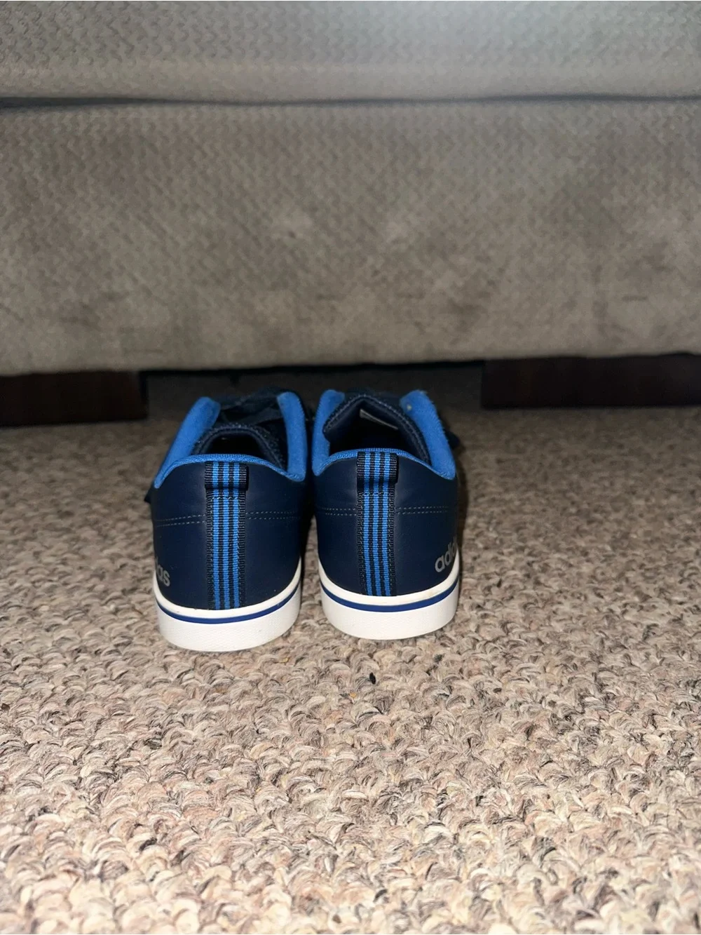 Adidas Men’s Navy and White Low-Top Sneakers
